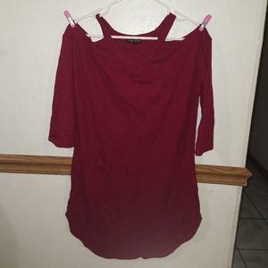 Maroon long blouse